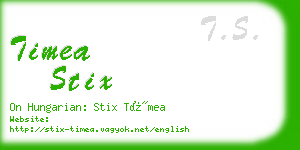 timea stix business card